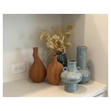 5PC ASSORTED VASES
