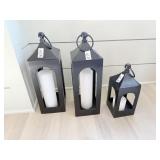 3PC HURRICANE CANDLES