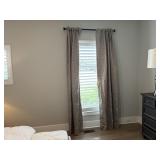 6PC CURTAIN PANELS & RODS