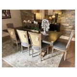 9PC DINING TABLE & CHAIRS