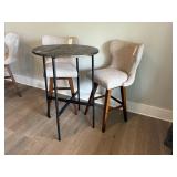 3PC COCKTAIL TABLE & BAR STOOLS