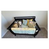 2PC CRIB W/ BEDDING & CHANGING STATION