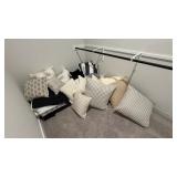 ASSORTED PILLOWS & BEDDING
