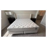 5PC KING HEADBOARD, MATTRESS SET & FRAME