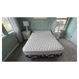 4PC FULL HEADBOARD, MATTRESS SET & FRAME