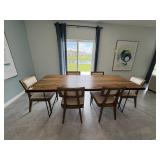7PC DINING TABLE & CHAIRS
