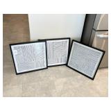 4PC FRAMED WALL ART