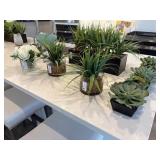 6PC FAUX GREENERY