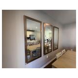 3PC LARGE WALL MIRRORS