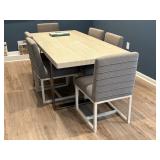 7PC DINING TABLE AND CHAIRS