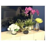 6PC FAUX GREENERY