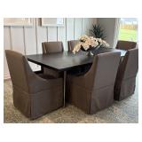 7PC DINING TABLE AND CHAIRS