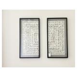 2PC FRAMED WALL ART