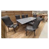 9PC OUTDOOR TABLE & CHAIRS