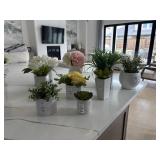 9PC FAUX SUCCULENTS