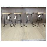 4PC COUNTER HEIGHT CHAIRS