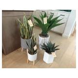 4PC FAUX PLANT