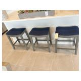 3PC COUNTER STOOLS