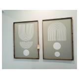 2PC FRAMED WALL ART