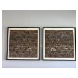 2PC FRAMED WALL ART
