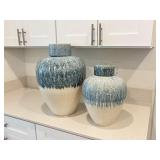 2PC DECORATIVE JARS