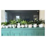 10PC ASSORTED FAUX PLANTS