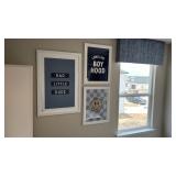 5PC ASSORTED FRAMED PRINTS