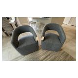 2PC ROLLING ARMCHAIRS