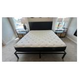 3PC KING HEADBOARD, MATTRESS & FRAME