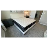 4PC KING BED & MATTRESS SET