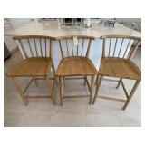 3PC COUNTER STOOLS
