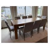 9PC DINING TABLE AND CHAIRS