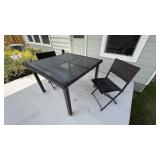 3PC OUTDOOR TABLE & CHAIRS