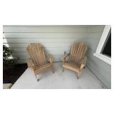2PC OUTDOOR ADDIRONDACK CHAIRS