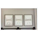 3PC FRAMED WALL ART