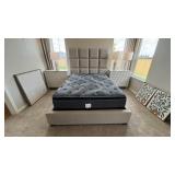 3PC QUEEN BED & MATTRESS SET