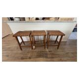 3PC COUNTER STOOLS