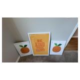 3PC ASSORTED FRAMED PRINTS