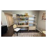 3PC DESK, SHELVING UNIT & CHAIR
