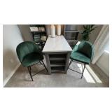 3PC COUNTER-HEIGHT TABLE & STOOLS