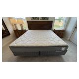 5PC KING HEADBOARD, MATTRESS SET & FRAME