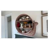 11PC WALL SHELF & DECOR ITEMS