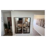 2PC LARGE WALL MIRRORS