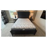 3PC QUEEN BED & MATTRESS SET