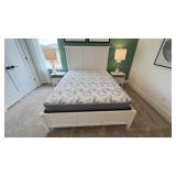 3PC QUEEN BED & MATTRESS SET