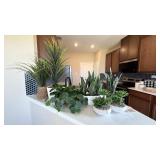 8PC ASSORTED FAUX PLANTS