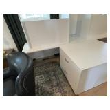 3PC L-SHAPED DESK & FILE CABINET