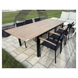 7PC PATIO TABLE & CHAIRS