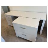 3PC L-SHAPED DESK & FILE CABINET