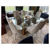 7PC DINING TABLE & CHAIRS